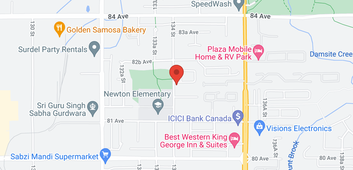 map of 105 8224 134TH STREET